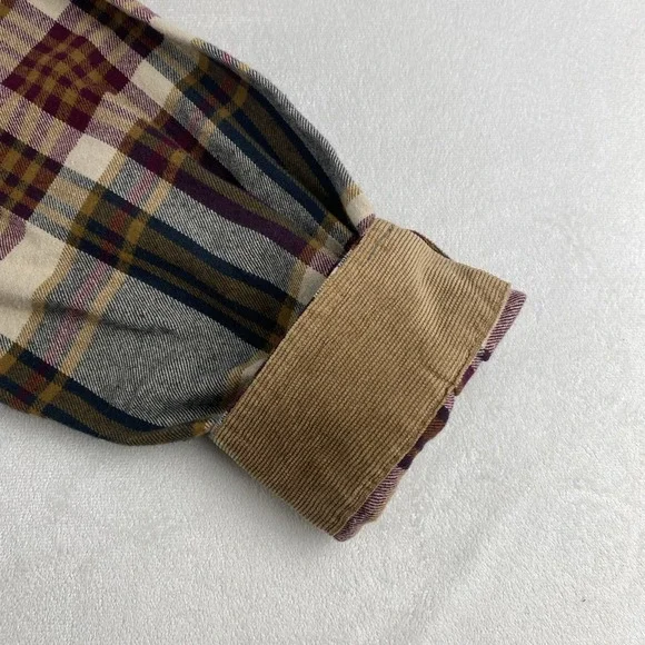 Legendary Whitetails Buck Camp Grandpa Plaid Button Up Flannel Shirt Mens 2XT - Picture 13 of 14